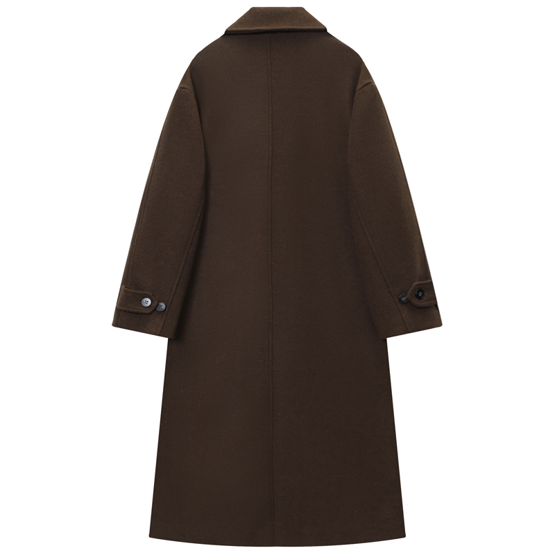 HXAO レディース コート ブラウン ツイード ウール & - Wool Coat Peacoat のレビューと価格