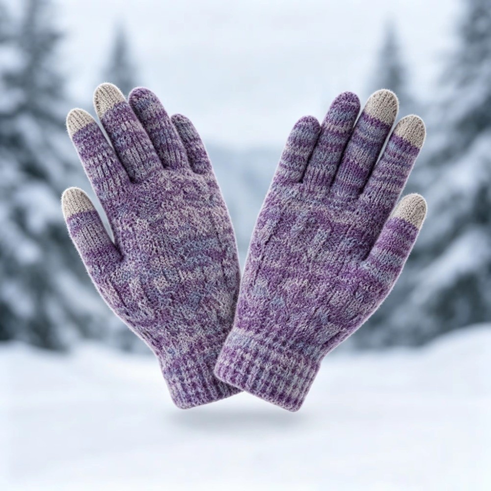 2 ピース/セットファッション冬子供帽子手袋セット裏地防風ニ - Touch Screen Gloves のレビューと価格