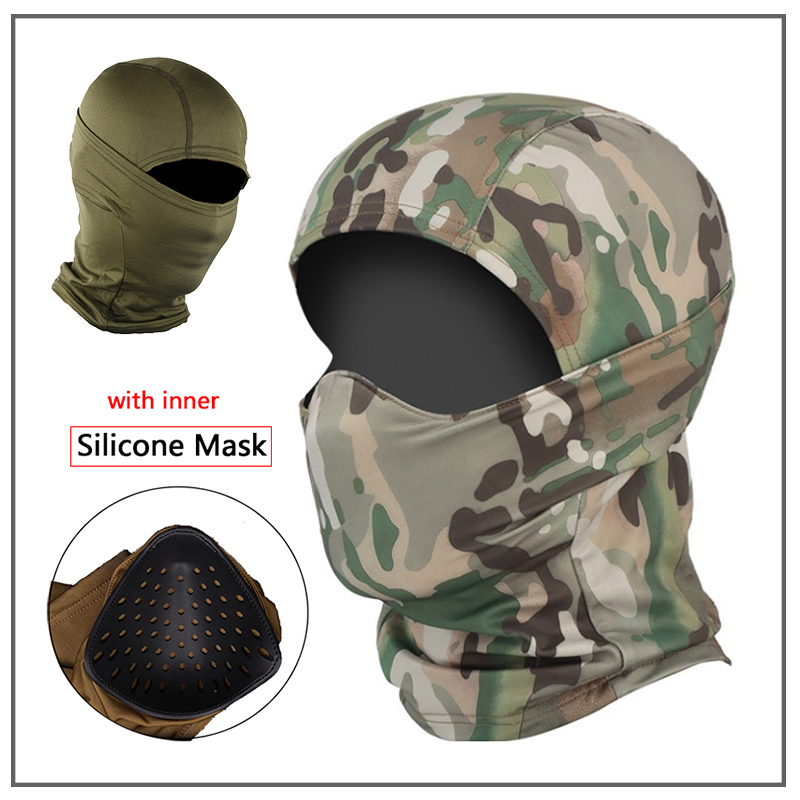 戦術エアソフトフルフェイスバラクラバペイントボールサイクリン - Balaclava Ski Mask のレビューと価格