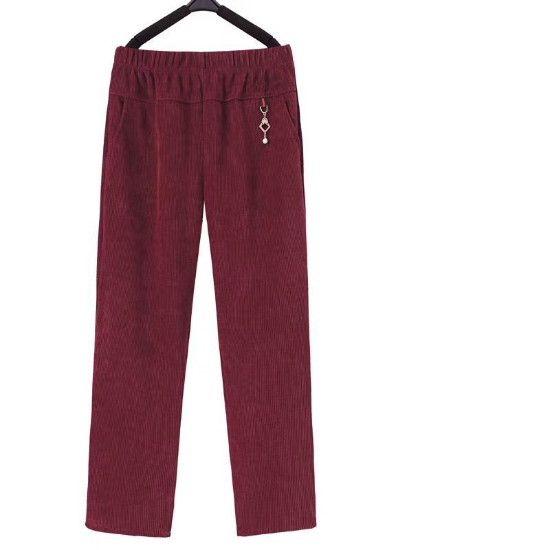 高品質コーデュロイストレートズボン女性秋冬オーバーサイズ 8 - Corduroy Pant Warm のレビューと価格