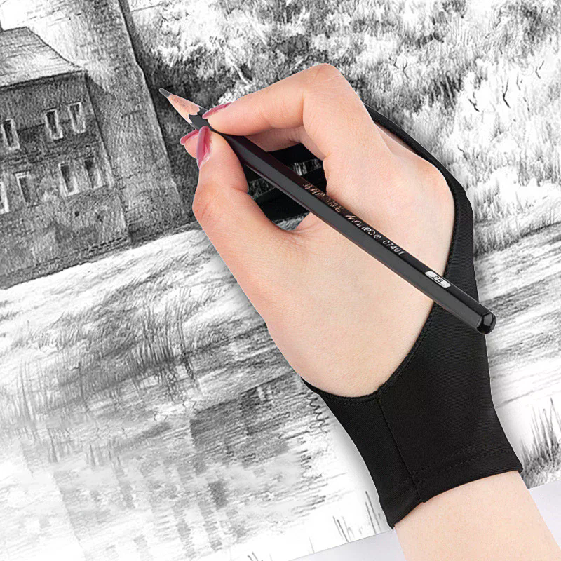 タッチ防止二本指ハンドペイント手袋タブレットデジタルボードス - Touch Screen Gloves のレビューと価格