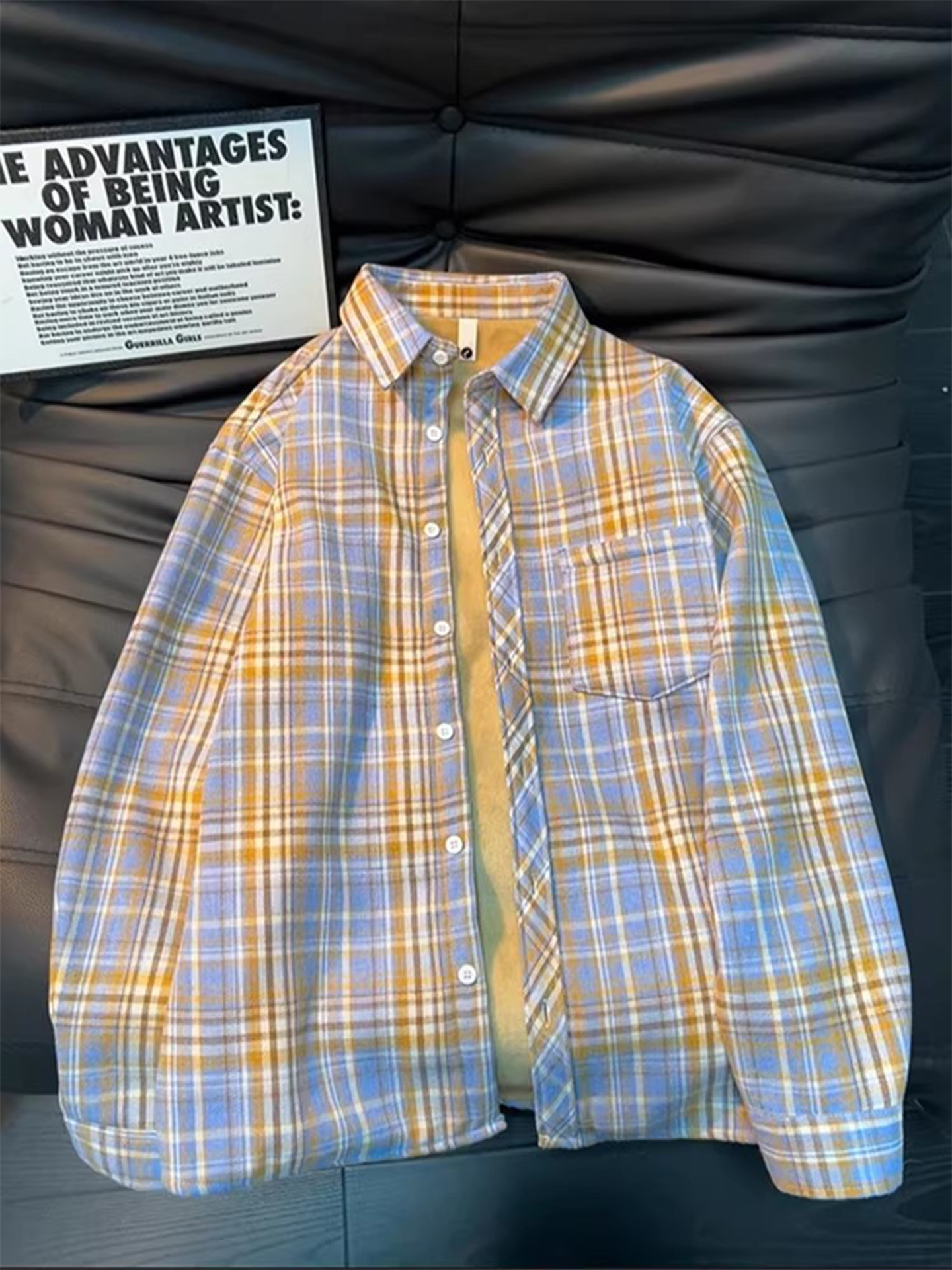 メンズヴィンテージチェック柄フランネルシャツ冬用暖かい長袖フ - Flannel Shirt Lined のレビューと価格