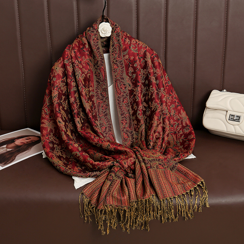 2024 高級ブランドカシミヤ女性スカーフプリント冬暖かいシ - Cashmere Pashmina Wrap のレビューと価格
