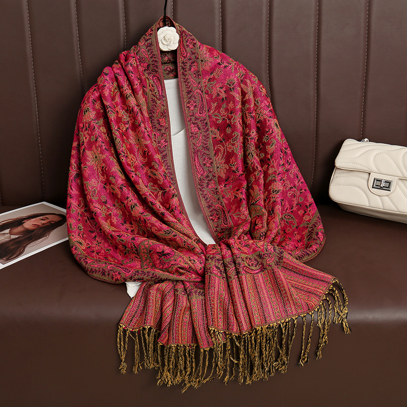 2024 高級ブランドカシミヤ女性スカーフプリント冬暖かいシ - Cashmere Pashmina Wrap のレビューと価格