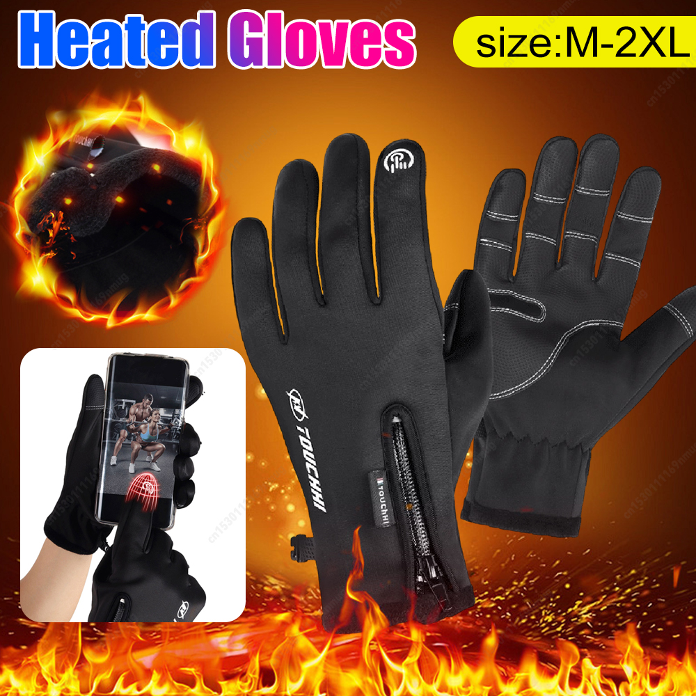 USB タッチスクリーン手袋冬暖かい電気加熱手袋加熱されたオ - Touch Screen Gloves のレビューと価格