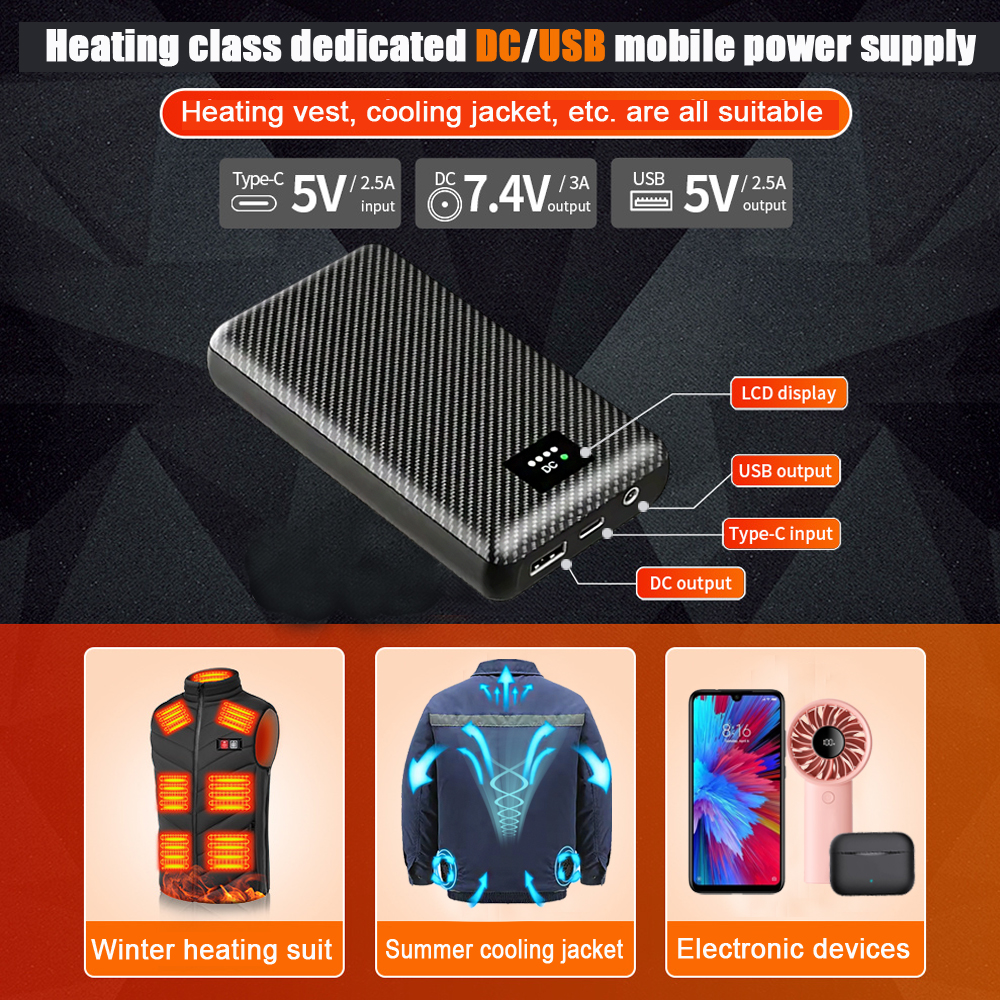 Ranwomen 30000/40000mAh パワーバンク - Heated Vest Battery のレビューと価格