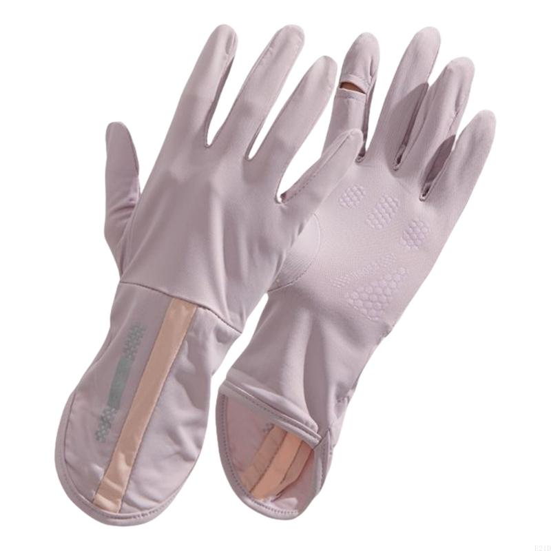 アイスシルク長くて薄い運転手袋電気自動車乗馬タッチスクリーン - Touch Screen Gloves のレビューと価格