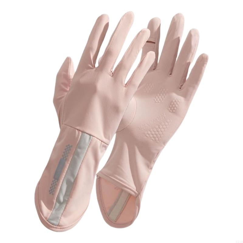 アイスシルク長くて薄い運転手袋電気自動車乗馬タッチスクリーン - Touch Screen Gloves のレビューと価格