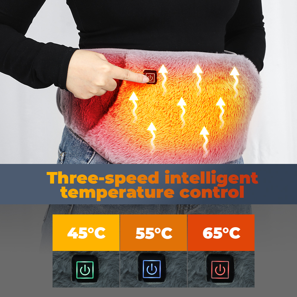 電熱期間パッドウエストウォーマーソフトベルベット 3 レベル - Hand Warmer Electric のレビューと価格