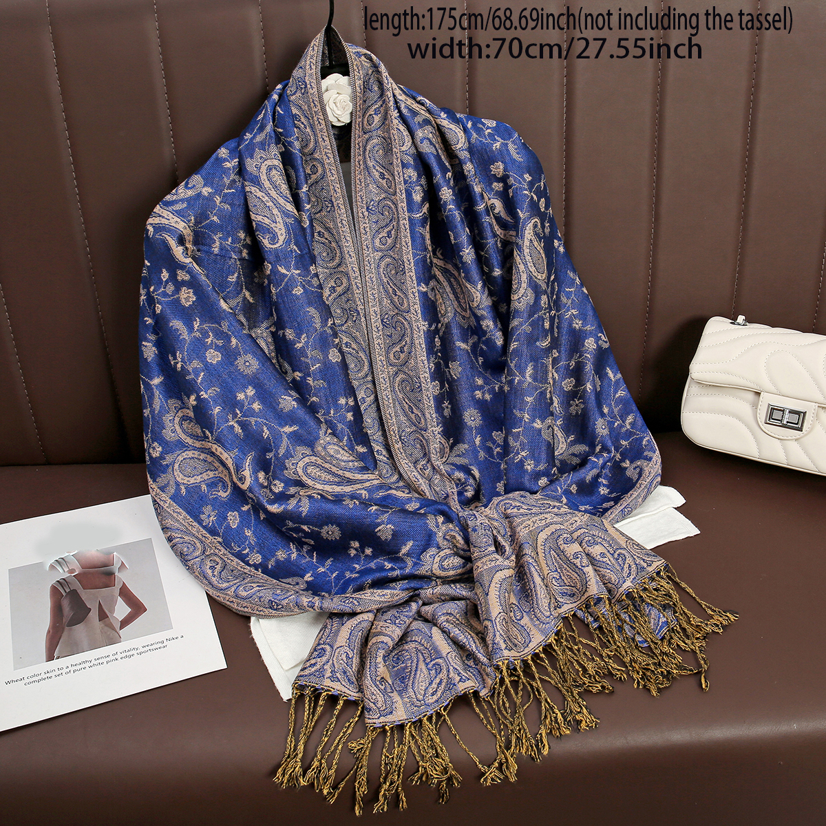 高級ブランド秋カシミヤパシュミナショール女性ラップ暖かい冬の - Shawl Wrap Winter のレビューと価格