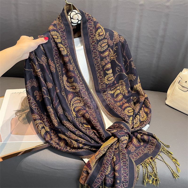 高級ブランド秋カシミヤパシュミナショール女性ラップ暖かい冬の - Shawl Wrap Winter のレビューと価格