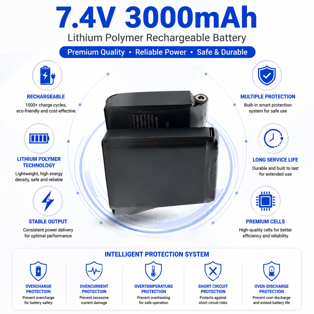 7.4V 3000mah 加熱手袋バッテリーリチウム電池加熱 - Heated Vest Battery のレビューと価格