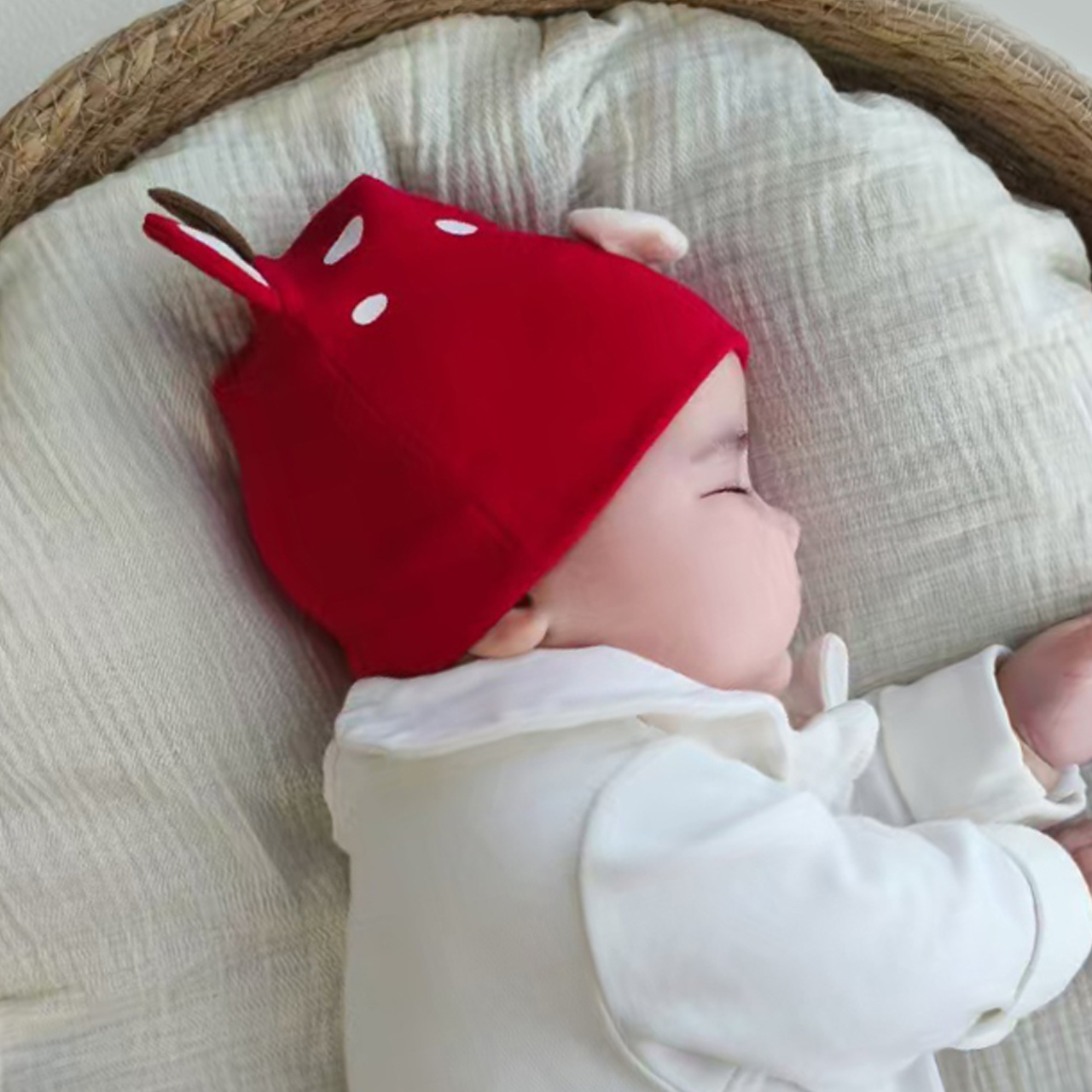 かわいい小さな鹿の赤ちゃん胎児帽子ソフトコットン新生児ビーニ - Knit Beanie Hat Warm のレビューと価格