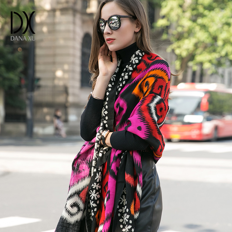 女性のためのファッショナブルなスカーフとショール,大きな暖か - Cashmere Pashmina Wrap のレビューと価格