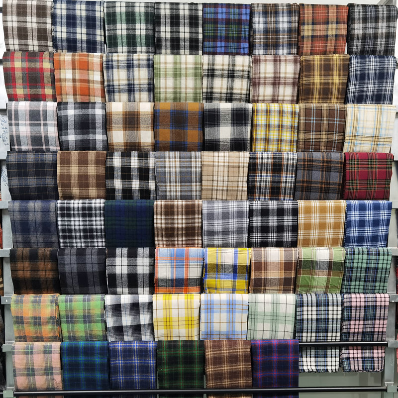 ツイルチェック柄フランネル生地、メートル単位で販売、裁縫、シ - Flannel Shirt Lined のレビューと価格