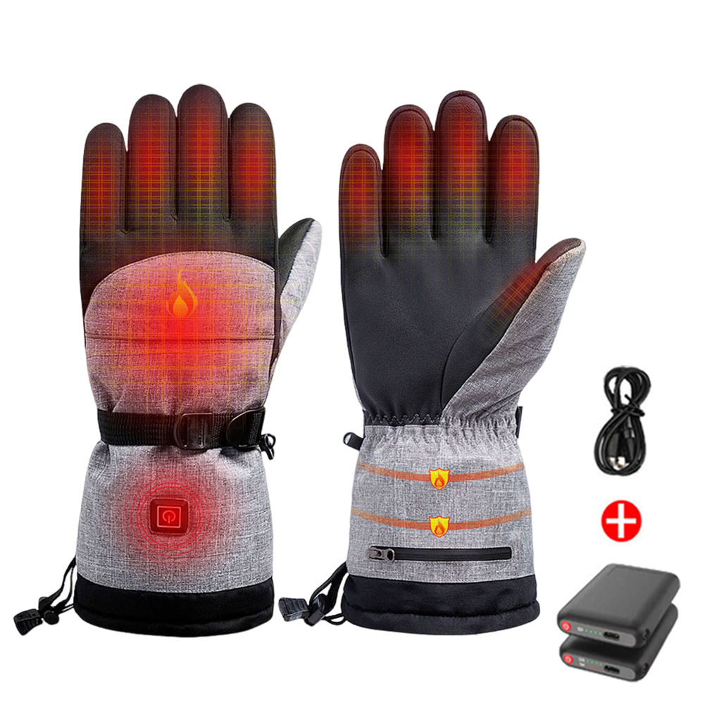 1 ペアハンドウォーマー熱電気ハイキングスキー加熱手袋 50 - Hand Warmer Electric のレビューと価格