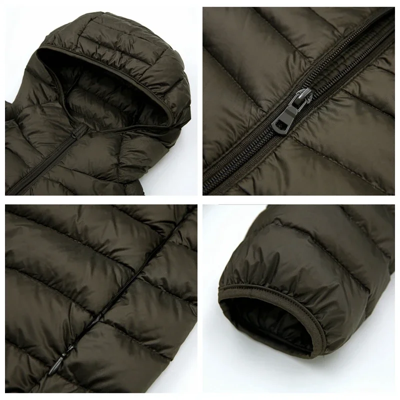 ダウンジャケットメンズ 2024 新 90% ホワイトダック - Down Jacket Packable のレビューと価格