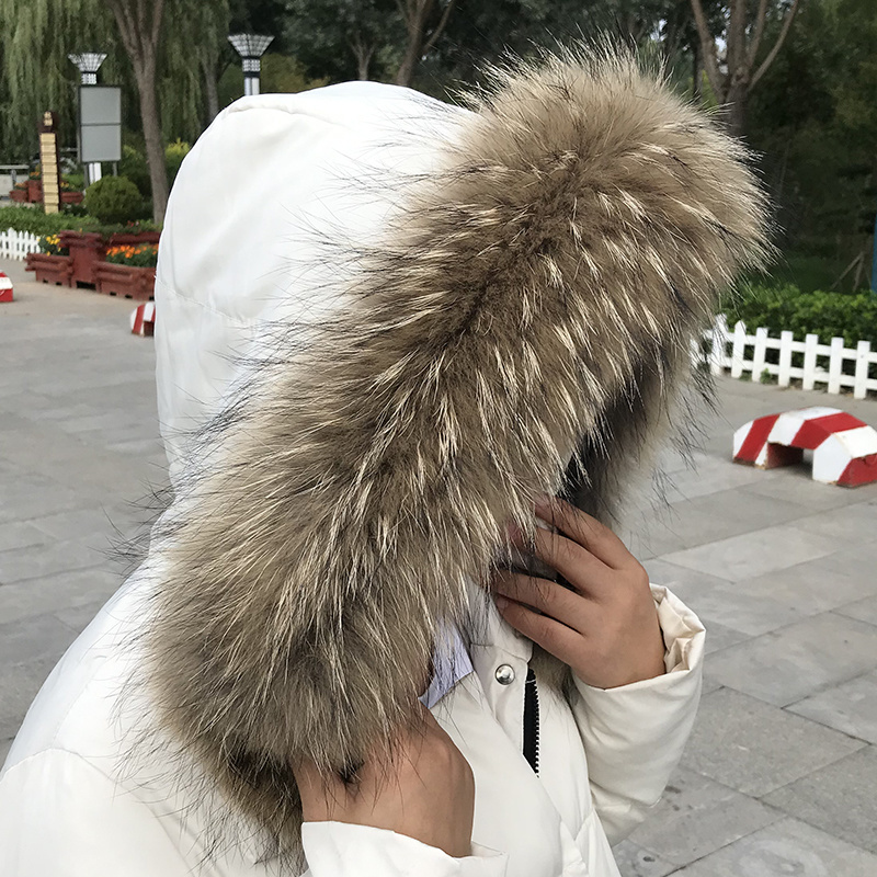 女性用の本物の毛皮の襟,冬用の女性用コートパーカー,アライグ - Shawl Wrap Winter のレビューと価格
