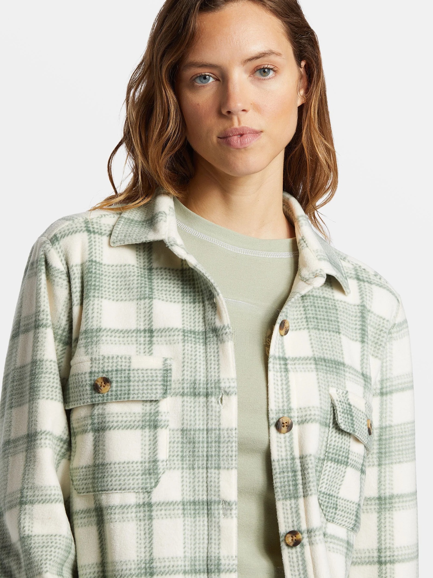   カジュアルな格子柄フリース裏地付きフランネルワークウェア - Flannel Shirt Lined のレビューと価格
