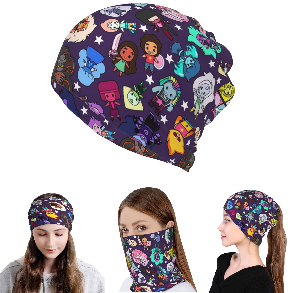 クリスタルジェムス スティーブン・ユニバース バンダナ ネッ - Knit Beanie Hat Warm のレビューと価格
