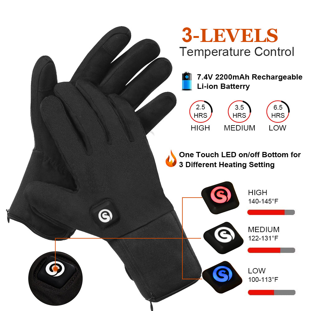 バッテリー,防水,ウォーマー,サーマルタッチディスプレイ,冬 - Touch Screen Gloves のレビューと価格