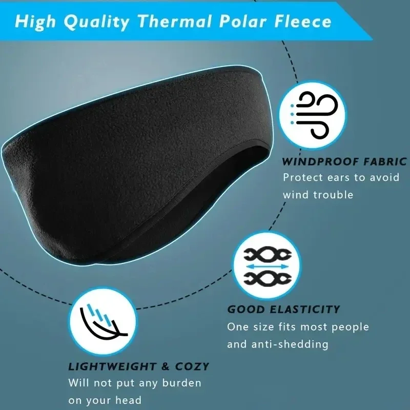 1 個スタイリッシュな冬用ヘッドバンドイヤーマフポーラーフリ - Winter Headband Fleece のレビューと価格