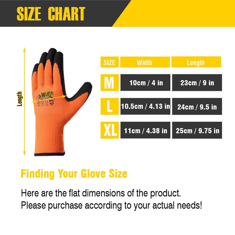 フリースとラテックスグリップ付きの断熱作業用手袋1組、釣り、 - Snow Glove Insulated のレビューと価格
