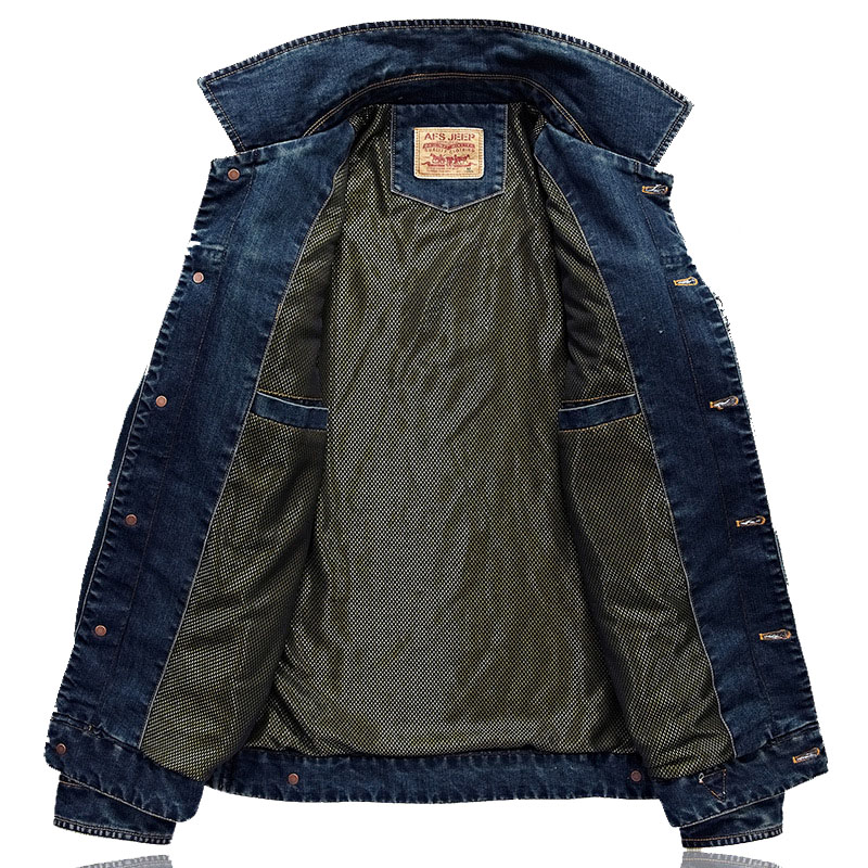 高品質メンズデニムジャケットコート 5XL 特大オーバーコー - Down Jacket Packable のレビューと価格