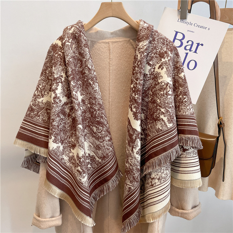女性のための豪華なカシミヤブレンドブファンダプリントスカーフ - Cashmere Pashmina Wrap のレビューと価格