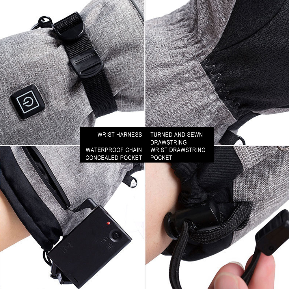 電熱手袋男性女性充電式 5000mAh バッテリーなしタッチ - Touch Screen Gloves のレビューと価格