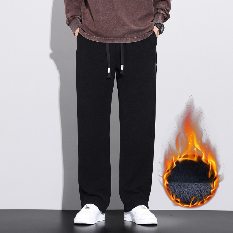冬用ソフトフリース暖かいコーデュロイパンツ メンズ ゴムウエ - Corduroy Pant Warm のレビューと価格