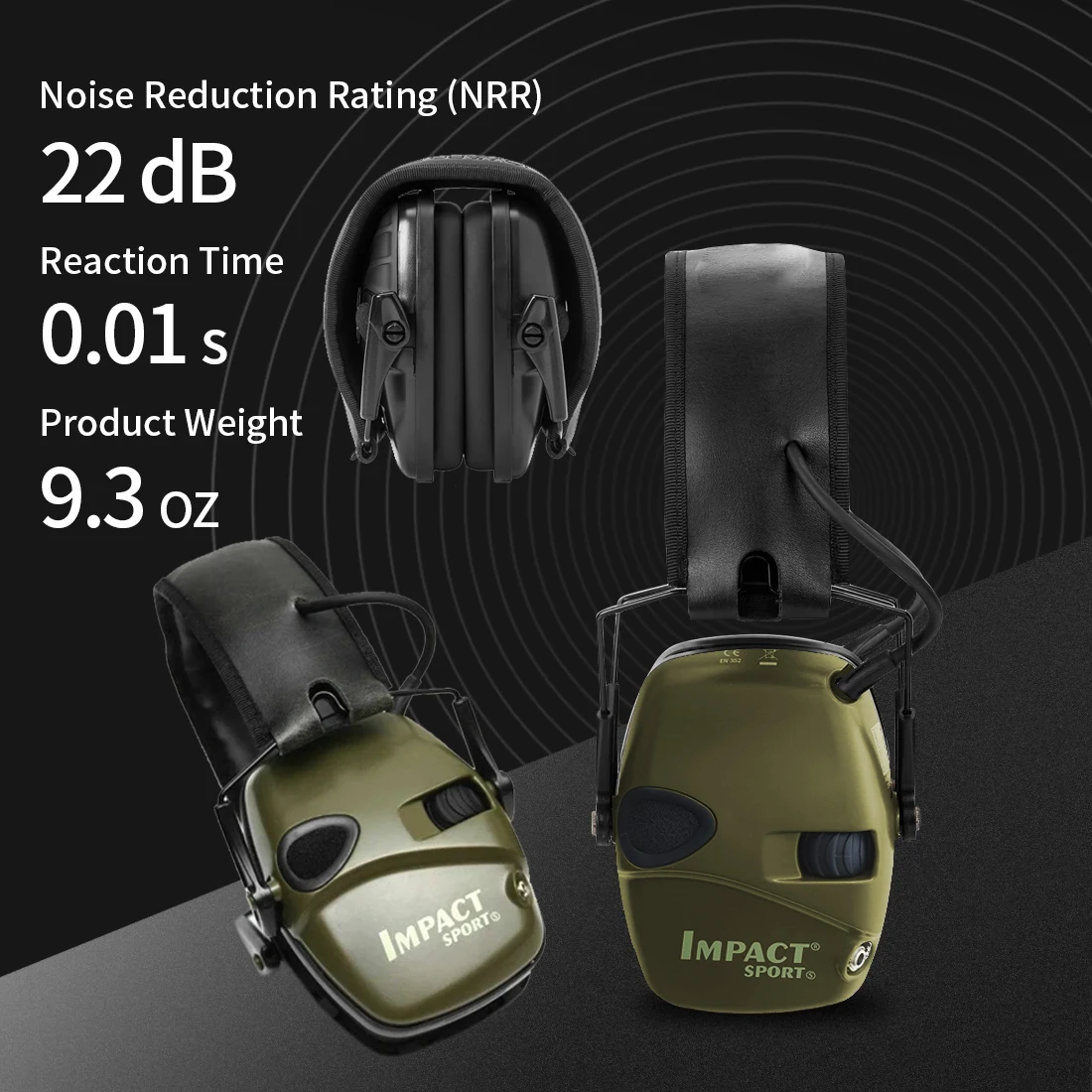 ハネウェル戦術電子射撃イヤーマフアンチノイズヘッドフォン音増 - Earmuffs Foldable のレビューと価格