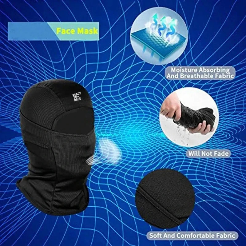 オートバイ、スキーフード、戦術、雪、ランニング、寒い天候、レ - Balaclava Ski Mask のレビューと価格