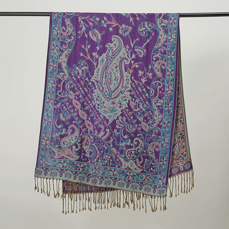 エスニックスタイル屋外女性レトロジャカードスカーフ厚いカシミ - Cashmere Pashmina Wrap のレビューと価格