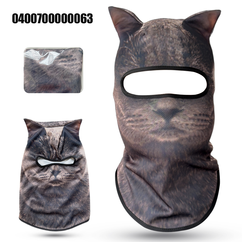 3D猫型アニマルスキー用バラクラバ、耳付きスキーマスク、スキ - Balaclava Ski Mask のレビューと価格