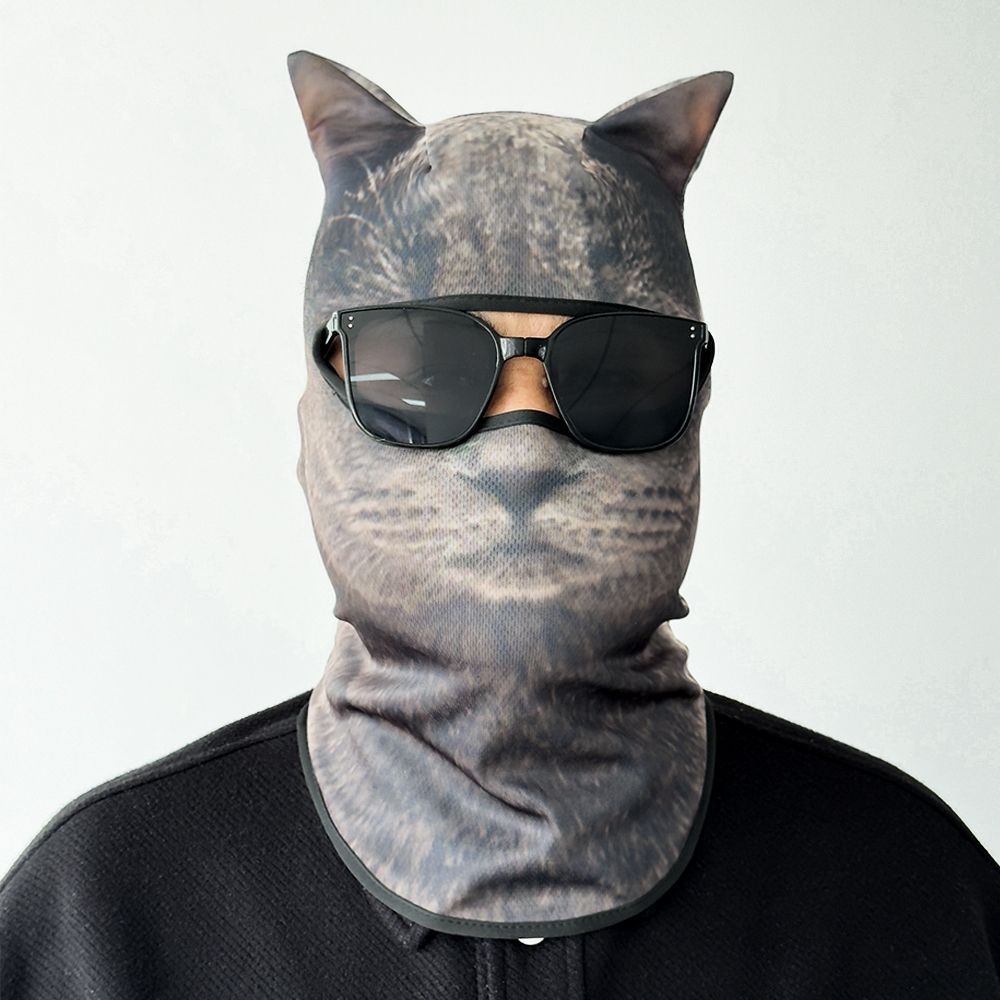 3D猫型アニマルスキー用バラクラバ、耳付きスキーマスク、スキ - Balaclava Ski Mask のレビューと価格