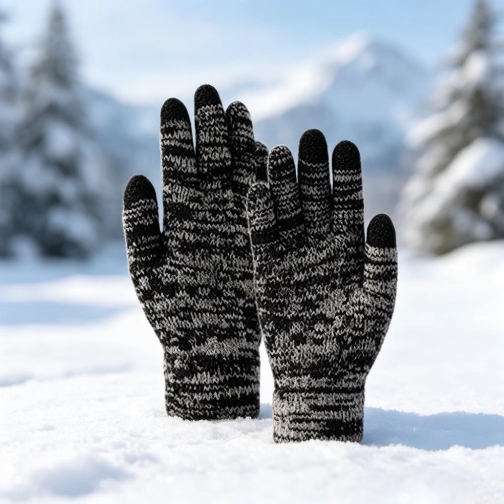 2 ピース/セットファッション冬子供帽子手袋セット裏地防風タ - Touch Screen Gloves のレビューと価格