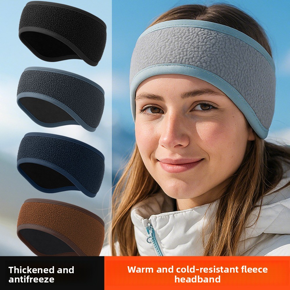 暖かいフリーススポーツヘッドバンドソフト防風厚い冬用汗止めバ - Winter Headband Fleece のレビューと価格