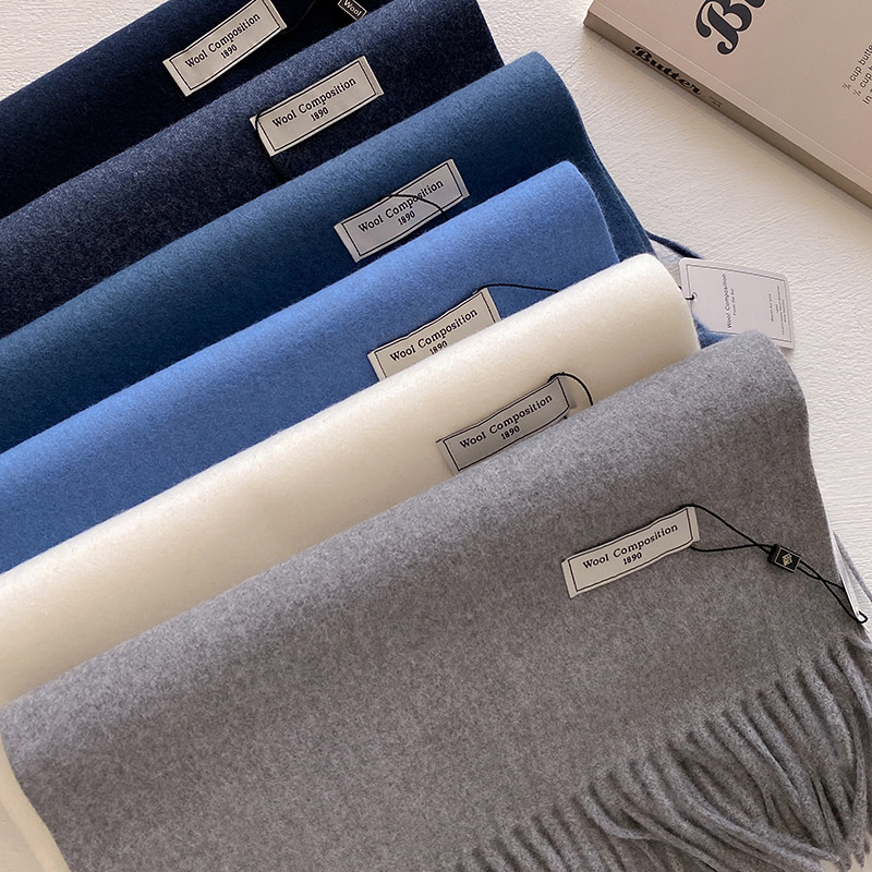 2024 冬のウールスカーフ女性のためのロング暖かいカシミヤ - Cashmere Pashmina Wrap のレビューと価格