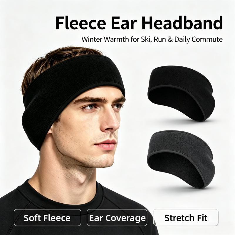 イヤーウォーマーヘッドバンドフリースイヤーマフ冬用耳カバーラ - Winter Headband Fleece のレビューと価格