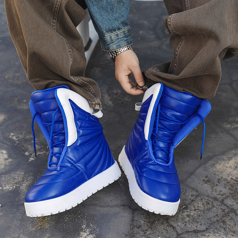 男性ブーツ 2025 新しい冬スリッパ暖かい男性の靴防水ノン - Waterproof Winter Boot のレビューと価格