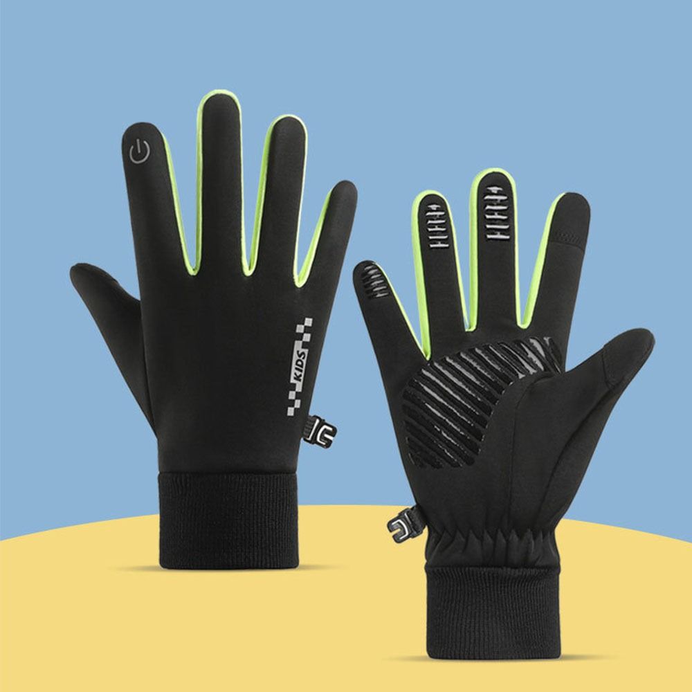 滑り止め冬用子供用自転車グローブフルフィンガー滑り止め暖かい - Touch Screen Gloves のレビューと価格