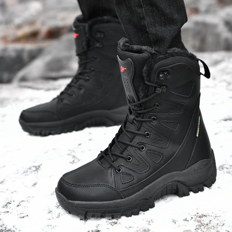 新型メンズタクティカルブーツ 防水ハンティングハイキングシュ - Waterproof Winter Boot のレビューと価格