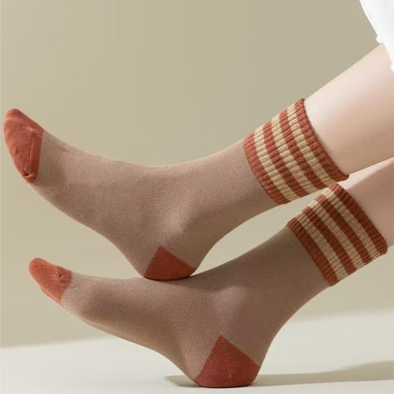 厚手のミッドチューブソックス,レトロ,ソフト,フリース,日本 - Thermal Sock Wool のレビューと価格