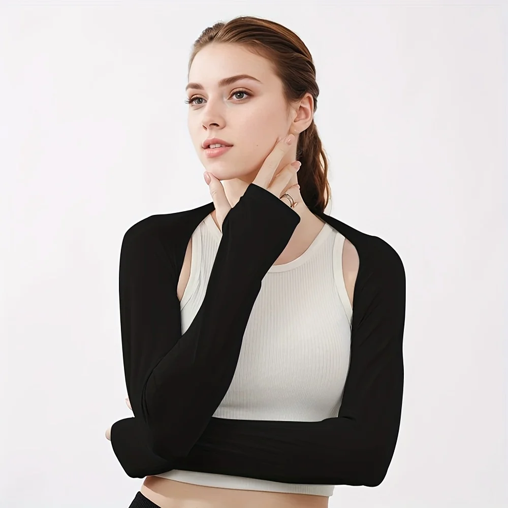 1枚入りアイスシルクUVカットアームスリーブ、女性用伸縮性シ - Shawl Wrap Winter のレビューと価格