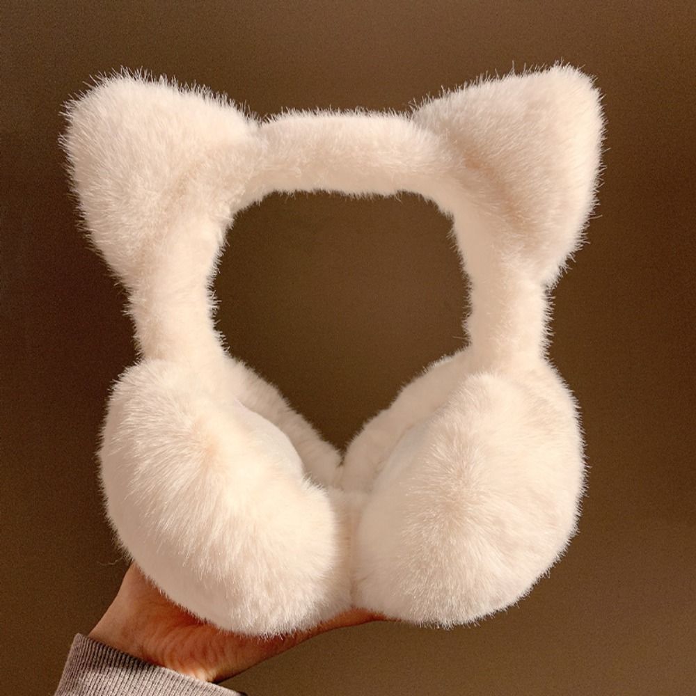 かわいい猫のイヤーマフ、冬用暖かい防風イヤーカバー、女性と女 - Earmuffs Foldable のレビューと価格
