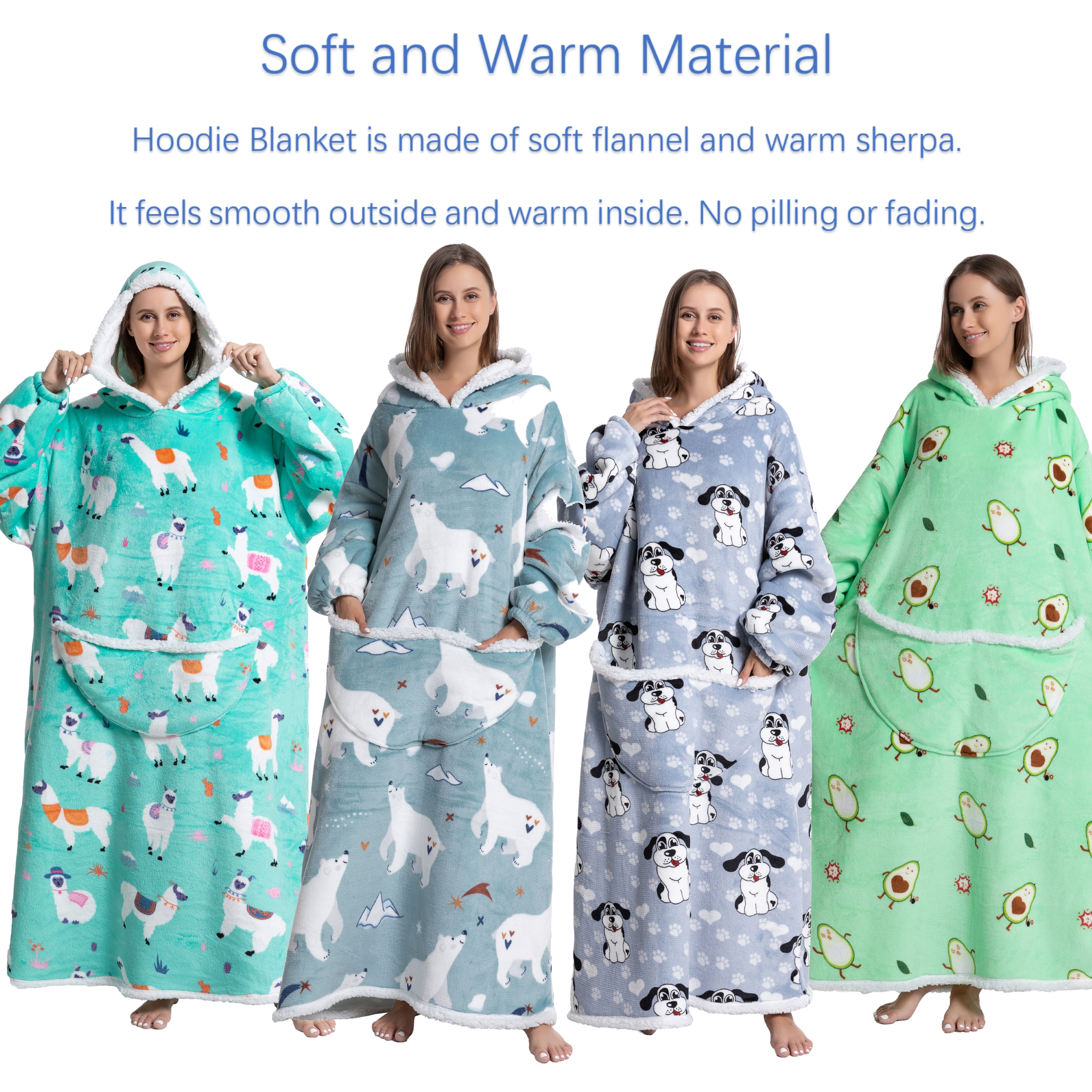 大人用の暖かく居心地の良いフランネルのフリースフーディ,サイ - Sherpa Hoodie Fleece のレビューと価格