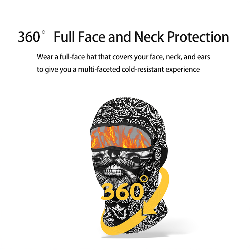 冬暖かいプラスベルベットバラクラバオートバイ防寒スカーフスキ - Balaclava Ski Mask のレビューと価格