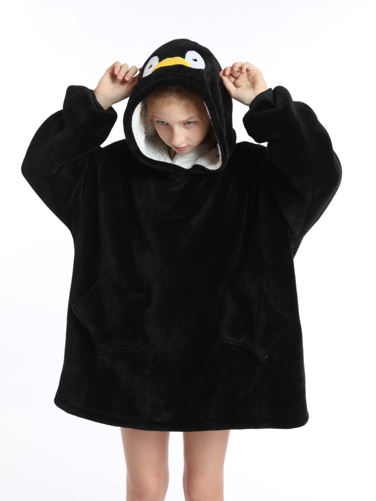 子供のための特大のsherpaブランケットパーカー、10代、 - Sherpa Hoodie Fleece のレビューと価格